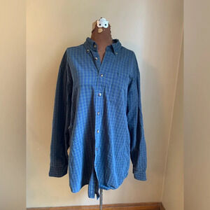 LL Bean vintage plaid button down shirt